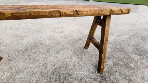 DIY SCRAP WOOD SKINNY BENCH ‣ Decorate with Tip and More Diy Distressed Bench, Diy Noodle Bench, Narrow Entryway Bench, Diy Noodles, Diy Scrap Wood, Diy Entryway Bench, Diy Wood Bench, Narrow Entryway, Watch Diy