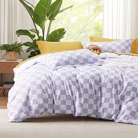 Plaid Duvet Cover, Purple Bedding Sets, Dorm Bedding Sets, Green Bedding Set, Duvet Cover Queen, Kids Duvet, Purple Bedding, Kids Duvet Cover, Striped Duvet