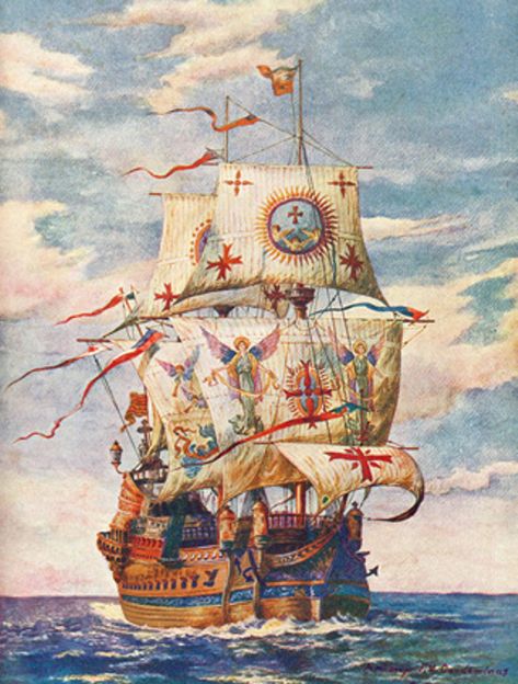 [TMP] "Revell Spanish Gallion 1:450, scratched as Ottoman Gallion" Topic Airship Art, Spanish Galleon, Spanish Armada, Navi A Vela, Sign Of The Cross, Ship Drawing, Baroque Architecture, Old Boxes, A Ship