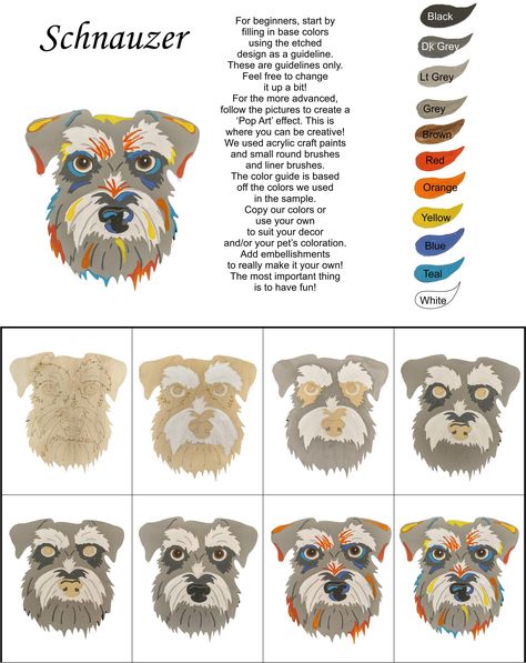 Schnauzer Schnauzer Acrylic Painting, Dog Painting Pop Art, Cat Art Painting, Schnauzer Art, Watercolor Dog Portrait, Puppy Drawing, Dog Pop Art, Pets Drawing, Watercolor Pet Portraits