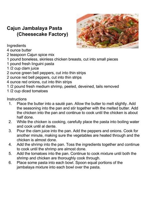 Cheesecake Factory: Cajun Jambalaya Pasta Easy Pastalaya Recipe Cajun, Cheesecake Factory Jambalaya Pasta, Cheesecake Factory Jambalaya Recipe, Jambalaya Pasta Cajun, Jambalaya Pasta Cheesecake Factory, Copycat Chili’s Cajun Pasta, Cajun Jambalaya Recipe, Cheesecake Factory Cajun Jambalaya Pasta, Copycat Cheesecake Factory Cajun Jambalaya Pasta