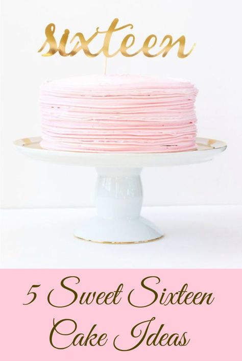 Sweet 16 Birthday Cake Ideas Simple, Sweet 16 Cakes Summer, Simple Sweet 16 Cakes, Sweet 16 Birthday Cakes Simple, Sixteen Cake Ideas, Sweet 16 Party Cakes, Sweet Sixteen Cake Ideas, Sweet 16 Cake Ideas 16th Birthday, Sweet Sixteen Cakes 16th Birthday