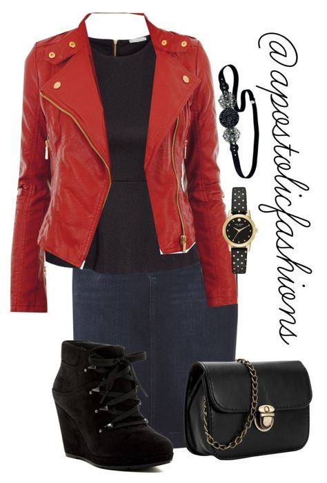 "Apostolic Fashions #1630" by apostolicfashions ❤ liked on Polyvore featuring White Stuff, H&M, Via Spiga, Jane Tran, Kate Spade, modestlykay and modestlywhit Iron Man Outfits Women, Marvel Inspired Outfits, Marvel Fashion, Ironman Costume, Short Leather Jacket, Red Outfits, Pentecostal Fashion, Disney Inspired Fashion, Apostolic Fashion