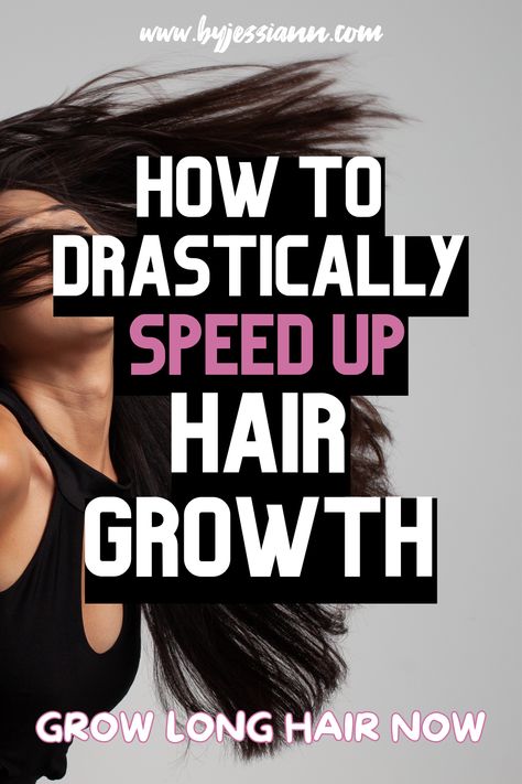 How to Drastically Speed Up Hair Growth - Easy Hair Growing Tips! Best Hairstyles To Grow Out Hair, Tricks To Grow Hair Faster, Ways To Grow Hair Faster Natural, Hair Growth Plan, Tips To Grow Your Hair Faster, Home Hair Growth Remedies Diy, Hairstyles That Promote Hair Growth, Hair Growth Before And After 6 Months, How To Grow Hair Faster Naturally