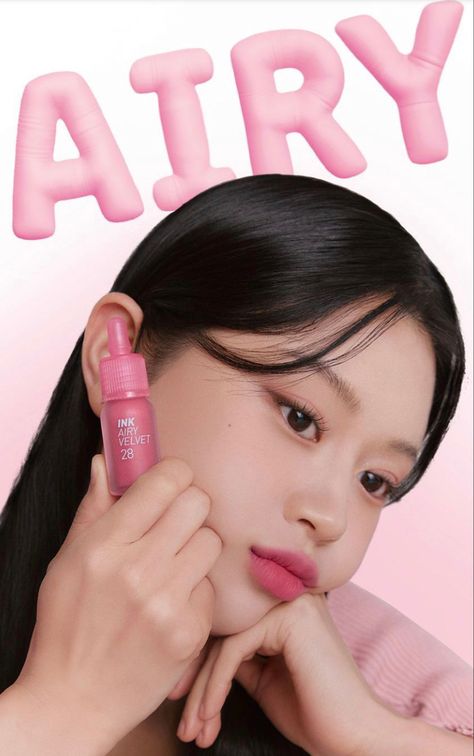 peripera - Ink Airy Velvet AD Ink Airy Velvet, Peripera Ink Velvet, Korean Makeup Brands, Bright Lips, Beauty Products Photography, Fancy Makeup, Soft Corals, Color Complement, Soft Lips