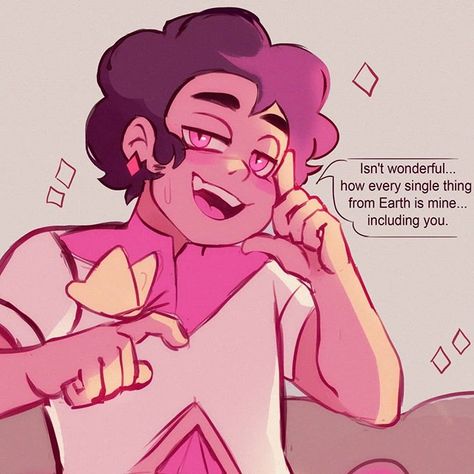 Lali🌸 on Instagram: “Pink Diamond Steven!! 😳 AU by @peanchie 💜 #stevenuniverse #comic #myart” Diamond Steven Au, Steven Universe Pictures, Steven Universe Diamond, Pink Diamond Steven Universe, Steven Universe Wallpaper, Steven Universe Movie, Steven Universe Anime, Steven Universe Au, Steven Universe Drawing