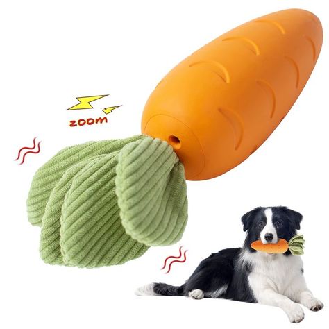 HEYKEY Squeaky Dog Chew Toys, Indestructible Dog Toys for Aggressive Chewers, Tough Durable Rubber Carrot Dog Toys Teeth-Cleaning Squeaky Dog Toys for Puppy Medium Large Dogs Indestructible Dog Toys, Dog Toys For Aggressive Chewers, Carrot Dogs, Dog Toys Indestructable, Tough Dog Toys, Durable Dog Toys, Dog Toothbrush, Dog Teeth Cleaning, Cleaning Toys