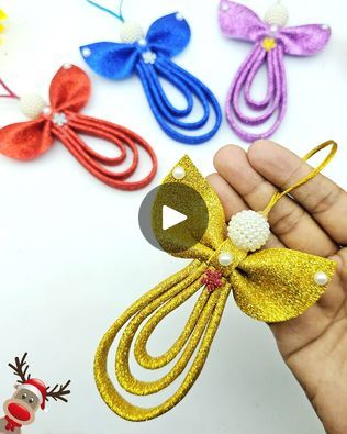 29K views · 713 reactions | How to Make an Angel | DIY Glitter Foam Angel Making For Christmas Decorations | foam, glitter, Christmas decoration | How to Make an Angel | DIY Glitter Foam Angel Making For Christmas Decorations | By Creative Art & Craft Ideas | Facebook Glitter Foam Ornaments, Glitter Foam Sheet Crafts, Angel Diy, Foam Christmas Ornaments, Art Craft Ideas, Ornaments Making, Foam Sheet Crafts, For Christmas Decorations, Diy Glitter