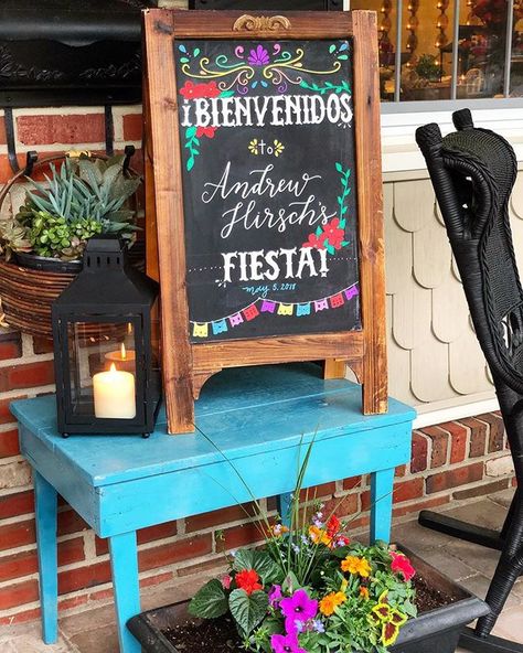 Taco Chalkboard Sign, Fiesta Welcome Sign, Fiesta Chalkboard Sign, Fiesta Sign, Bridal Shower Chalkboard, Mexican Fiesta Bridal Shower, Taco Bar Party, Mexican Theme Party Decorations, Margarita Party