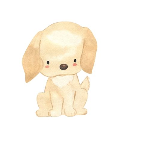 Golden Retriever Watercolor, Golden Watercolor, Painting Clipart, Dogs Watercolor, Grumpy Dog, Watercolor Dogs, Dog Watercolor Painting, Golden Retriever Baby, Dog Golden Retriever