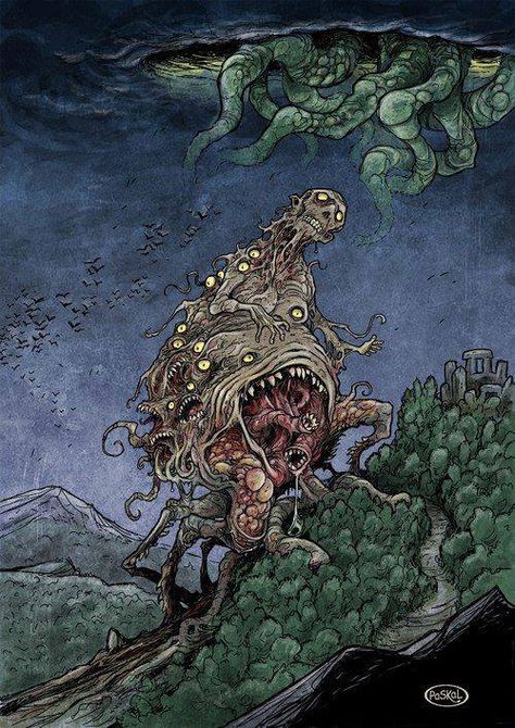 Millet Art, Dunwich Horror, Lovecraft Monsters, Cthulhu Fhtagn, Lovecraft Art, Call Of Cthulhu Rpg, Lovecraft Cthulhu, Weird Fiction, Lovecraftian Horror