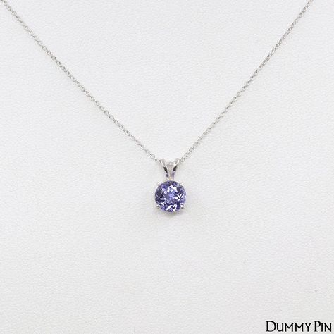 Womens Necklaces Simple, Simple Necklace Designs, Easy Necklace, Tanzanite Pendant, Tanzanite Necklace, Solitaire Necklace, Stylish Necklace, Solitaire Necklaces, White Gold Necklaces