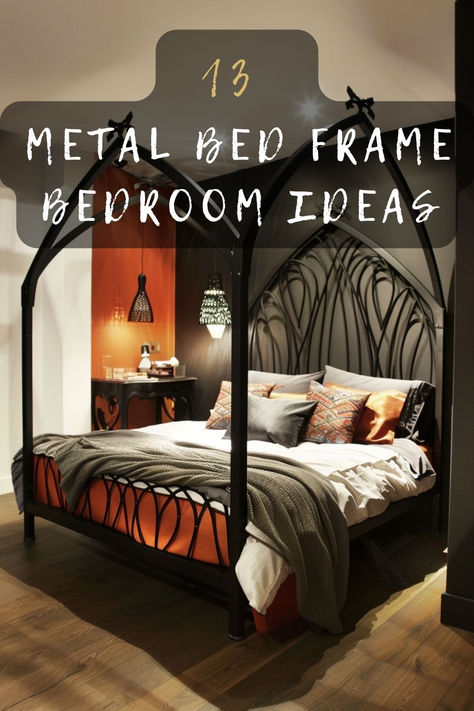 Ready to give your bedroom a new look? These 13 chic metal bed frame ideas will inspire you to refresh your space. From industrial vibes to elegant designs, find the perfect bed frame that suits your style. Click to explore! 🏡✨ #BedroomMakeover #MetalBedFrames #DecorInspo #BedroomStyling #InteriorTrends Metal Bed Frame Ideas, Metal Bed Frame Bedroom, Metal Bed Frame Bedroom Ideas, Bed Frame Ideas, Frame Bedroom, Perfect Bed, Frame Ideas, Metal Bed, Metal Bed Frame