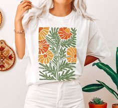 T-shirt design ideas for women Lemon Shirt, Trendy Shirt Designs, T Shirts Ideas, Comfort Colors Tshirt, Soft Design, Art Water, Shirt Print Design, Fitted Shirt, Granola Girl