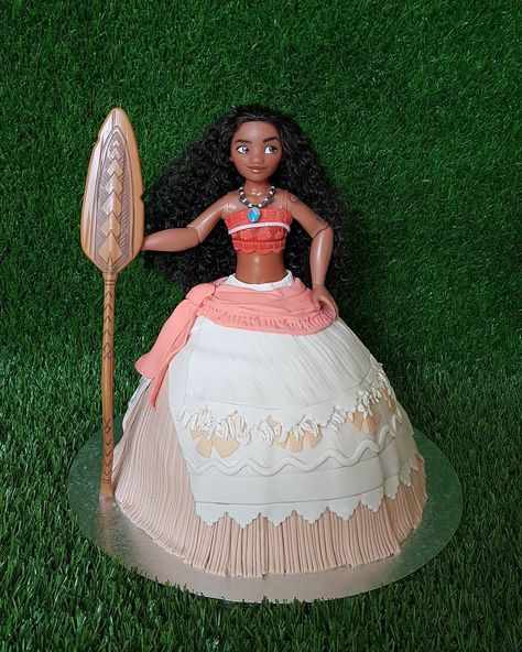 Moana Doll Birthday Cake, Moana Barbie Cake, Moana Doll Cake, Moana Water, Moana Doll, Moana Birthday Cake, Doll Birthday Cake, Moana Cake, Moana Theme