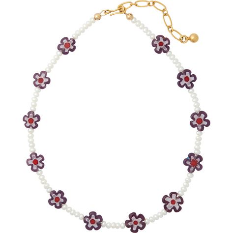 A strand of millefiori flowers and freshwater mini pearls with a 24k antique gold plated chain ending. This necklace is adjustable up to 17" in length. Adjustable. Hook Closure Please note that no two flower beads are exactly the same; they range slightly in detailing -it adds to their beauty! All of Brinker & Eliza's jewelry is made by hand, with love. | Brinker & Eliza | Yolo Necklace, Grape (Multicolor, One Size)  |  Maisonette collects the best children’s products from around the wor Boy Accessories, Gift Bundles, Flower Beads, Flower Child, Shoes Booties, Gold Plated Chains, Beaded Flowers, Girls Accessories, Antique Gold