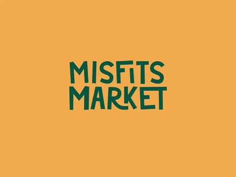 Super Market Logo, Misfit Market, Misfits Logo, Market Branding, Market Logo, Mini Market, Branding Inspo, Design Jobs, Brand Marketing