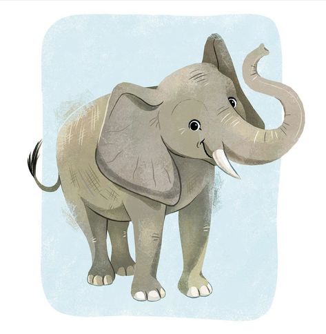 Jungle Animal Drawings, Cute Elephant Drawings, Cute Elephant Illustration, Safari Baby Girl, Africa Art Design, Elephant Safari, Bee Drawing, Elephant Illustration, Kids Deco