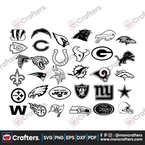 32 Nfl Logo Svg Bundle 32 Nfl Svg Files For Cricut Check more at https://moncrafters.com/product/32-nfl-logo-svg-bundle-32-nfl-svg-files-for-cricut/ College Football Logos, Nfl Football Logos, Cricut Ornaments, Design Bundles Svg, Cricut Svg Files Free, Nfl Teams Logos, Nfl Svg, Nfl Logo, Diy Cups