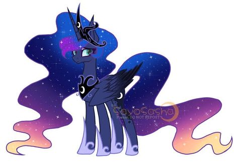 Princess Celestia Redesign, Mlp Luna Redesign, Princess Luna Redesign, Celestia Redesign, Luna Redesign, Arrow Characters, Luna Mlp, Pony Cartoon, Autumn Core