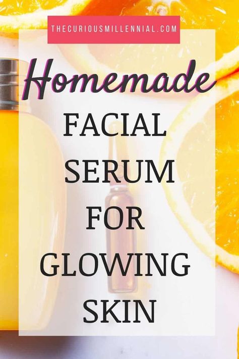 Want a boost of brightness? Try this DIY Vitamin C glow serum for face. Use this DIY Vitamin C serum regularly at home to get that beautiful glowing skin in the morning. This face serum has been made with all natural ingredients and doesn’t cost a lot. Definitely try this DIY face serum recipe for gorgeous younger looking skin. #bestglowserum #DIY #beautyproducts #skincarehomeremedies Home Made Face Serum For Glowing Skin, Best Face Serum For Glowing Skin, Diy Serum For Glowing Skin, Vitamin C Serum At Home, Diy Face Serum Recipe, Serum At Home, Diy Face Serum, Face Serum Recipe, Diy Vitamin C Serum