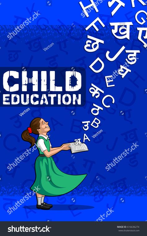 Social Awareness concept poster for Child Education. Vector illustration #Ad , #ad, #concept#poster#Social#Awareness Poster On Education Is Important, Posters On Social Awareness, Girls Education Poster, Importance Of Education Poster, Education Poster Creative, Poster Making About Education, Creative Education Poster Design, Poster Making Topics, Social Awareness Poster