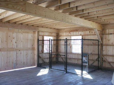 dog room basement ideas #dogroombasementideas Indoor Dog Kennel, Dog Kennel Designs, Dog Spaces, Dog Yard, Dog Pen, Barn Interior, Dog Area, Dog Kennel Outdoor, Food Dog