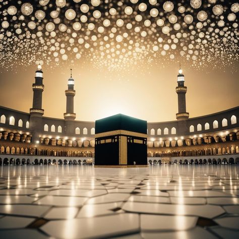 Kaaba à La Mecque En Arabie Saoudite | Premium Photo #Freepik #photo #mosquee #gratte-ciel #ciel #religion Mecca Saudi Arabia, Eid Adha, Iphone Love, Wallpaper Iphone Love, Allah Names, Beautiful Mosques, Makkah, Mecca, Premium Photo