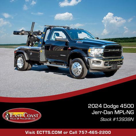 https://ectts.com/Wreckers-Tow-Trucks-Car-Haulers/wrecker-2024-dodge-4500-jerr-dan-mpl-ng-in-black-stock13938n/ Car Hauler, Trailers For Sale, Tow Truck, Truck And Trailer, East Coast, Dodge, Trucks