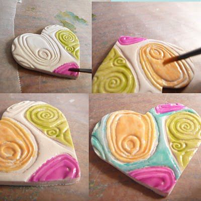 Painting with Alcohol Inks – Polymer Clay Faux Ceramic, Memorial Favors, Crea Fimo, Baking Clay, Polymer Clay Diy, Memorial Stones, Fimo Clay, Alcohol Inks, Polymer Clay Projects