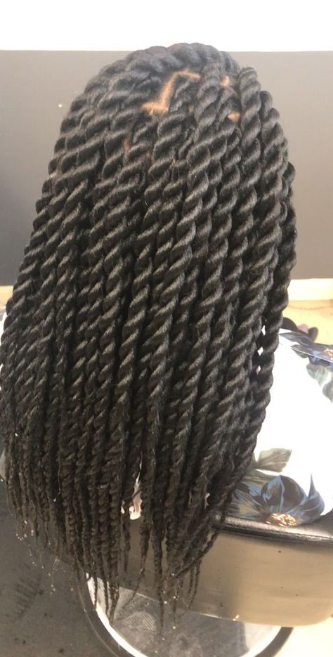 Big Twist Braids Hairstyles, Rope Twist Braids, Colored Box Braids, Senegalese Twist Hairstyles, Twisted Hair, French Twist Hair, African Hair Braiding Styles, Natural Hair Twists, Twist Braid Hairstyles