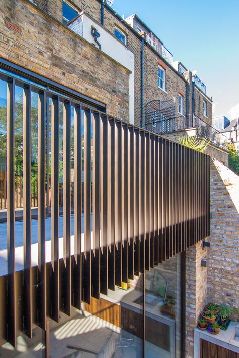 Balustrade Outdoor, Balcony Screening, Contemporary Balcony, Balustrade Design, Exterior Balcony, Steel Balustrade, Handrail Design, Balcony Grill Design, Balcony Railing Design