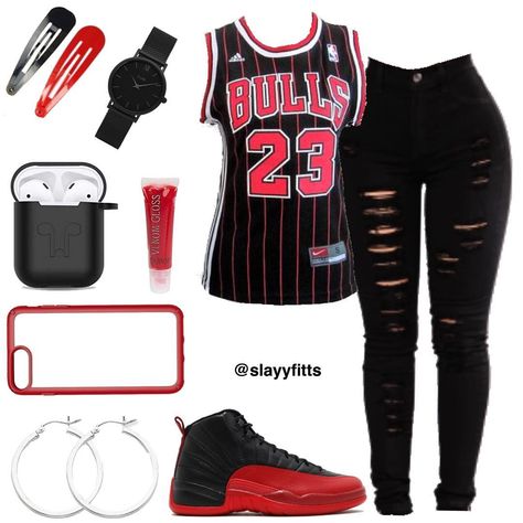 Jordan Jersey Outfit Women, Jersey And Jeans Outfit, Jordan 23 Outfit Women, Fits With Jordans, Jersey Dress Outfit, Basketball Jersey Outfit, Easy Mens Hairstyles, Demin Jacket, Boy Fits