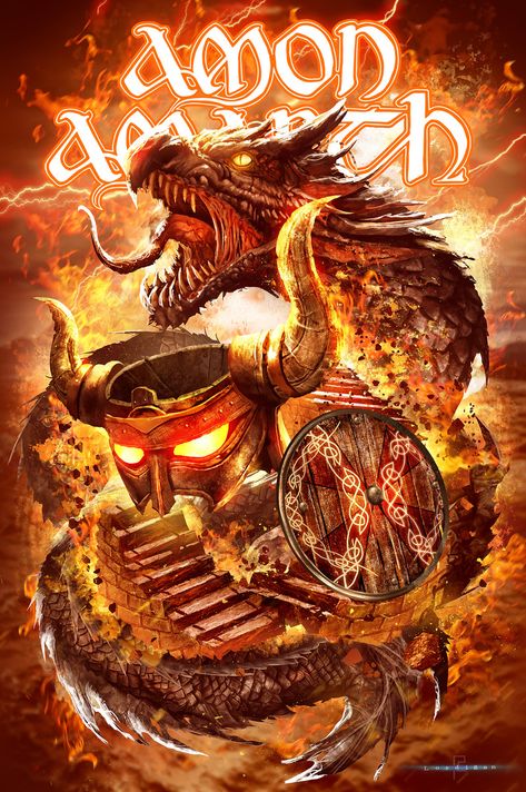 Band Stage, Arte Heavy Metal, Arte Viking, Band Room, Metallica Art, Amon Amarth, Viking Metal, Rock Band Posters, Heavy Metal Art