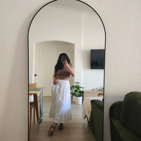 Different ways to wear that white skirt this summer . Comfort in style, petite girl friendly, white skirt, long white skirt, summer outfits, trending outfits, fashion trends, outfit inspo, summer style . #comfortinstyle #petitefashion #summeroutfits #maxiskirt #whiteskirt #longskirtoutfits #outfitinspo #summerstyle Maxi Skirt Outfit Plus Size, Maxi Skirt Styling, Skirt Outfit Plus Size, Skirt Summer Outfits, White Maxi Skirt Outfit, White Skirt Summer, Long White Skirt, Skirt Styling, Outfits Trending