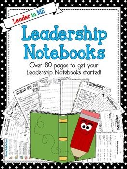 https://www.teacherspayteachers.com/Product/7-Habits-Leadership-Notebook-for-Students-2008783 Leadership Notebook, Student Self Evaluation, Self Evaluation, Data Binders, Data Notebooks, Life Coach Training, Book Theme, Guided Reading Levels, School Leadership