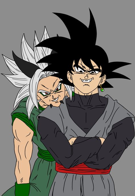 Its a Fixed Art drawn by fnatic60895849. I fixed the Nose of Goku Black and recolored the Earring of Goku Black and redraw the eyes of Xicor. Goku And Goku Black, Dbz Art Goku, Gohan Black, Ssj2 Gohan, Kamehameha Goku, Dbz Saiyan, Herobrine Wallpaper, Dragon Ball Af, Goku Manga