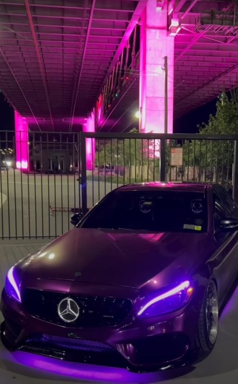 Purple Car, Building, Purple, Pink