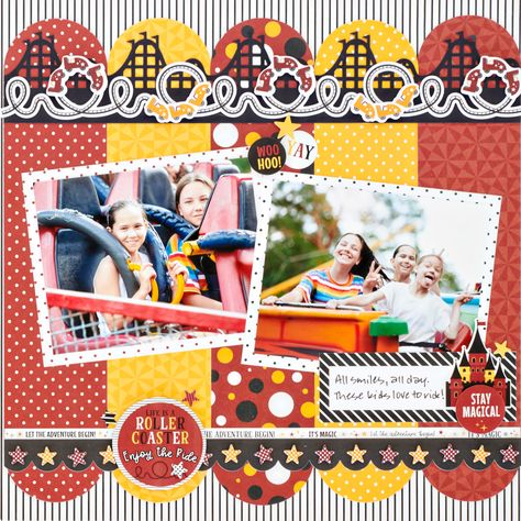 Disney Layouts, Disney Scrapbooking Layouts, Disney Scrapbook Pages, Creative Memories Scrapbooking, Disney Rides, Disney Scrapbooking, Disney Scrapbook, Creative Memories, Scrapbook Page Layouts