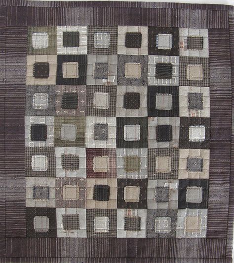 Japanese Taupe Quilts, Monochromatic Quilt, Japanese Quilt Patterns, Yoko Saito, Asian Quilts, Low Volume Quilt, Neutral Quilt, Japanese Patchwork, Black And White Quilts