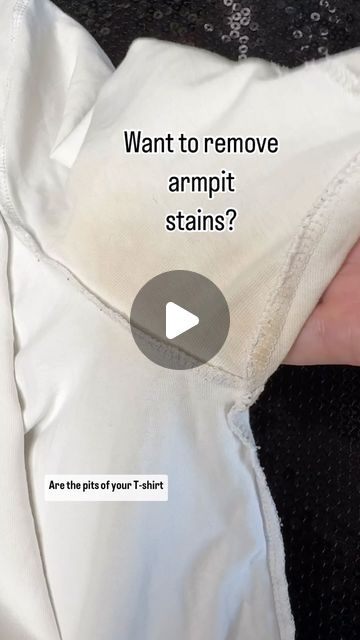 Laura de Barra on Instagram: "Yellowing or browning of the pit of your white t shirt is normal but it results in SO MUCH WASTE! Here’s how to remove them without using breach (Bleach is so bad for clothes as well as everything else!) this is a cheap, easy and non toxic way to freshen up your white tshirt #whitetshirt #whitetee #stain #stainremoval #yellowarmpitstains #yellowpitstains #ecowash #cleaning #washingtips #washinghack #laundytip #laundry #laundryhack #slowfashion #slowfashionmovement #garmentgoddess #theartoflaundry #sweat #stains #stainhelp" How To Clean Pit Stains, Remove Pit Stains From White Shirts, Get Yellow Stains Out Of White Clothes, How To Clean White Shirts Stains, Remove Sweat Stains From Clothes, Sweat Stains On White Shirts, How To Remove Yellow Stains From White, How To Remove Stains From White Clothes, How To Remove Sweat Stains From Clothes