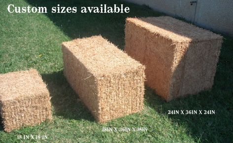 thinking about using these as outdoor seating at my wedding. cover them and add a pillow... too cute! Hay Garden, Hay Bale Gardening, Strawbale Gardening, Straw Bale Garden, Straw Bale Gardening, Diy Straw, Vegetable Garden For Beginners, Straw Bales, Straw Bale