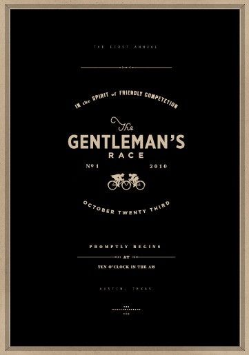 The gentleman's race Posters Typography, Posters Inspiration, Best Posters, Graphic Design Collection, Graphic Projects, 카드 디자인, Type Posters, Typography Letters, Font Design