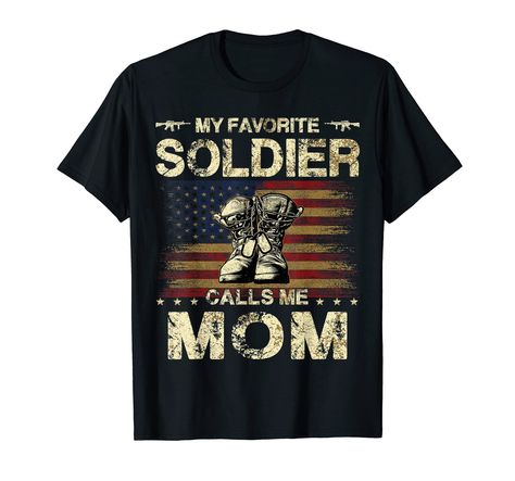 PRICES MAY VARY. Are you a proud Mom of a brave soldier Daughter/Son? Get yourself this vintage military tee design to show your love for your Daughter/Son on veterans day or Fourth or July. Featuring combat boots with nice-looking distressed USA Flag. Perfect gift for those who is Mom of a brave soldier on special occasions such as birthday, Christmas, new year, veterans day, Home-coming day, father's, and mother's day. Wear this tee to show love for your soldier Daughter/Son Lightweight, Class Proud Army Mom, Army Mom, Army Shirts, Call My Mom, Proud Mom, Vintage Military, Veterans Day, Usa Flag, Tee Design