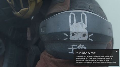 Destiny, Jade Rabbit emblem Destiny Tattoo, King Baldwin, Jade Rabbit, Destiny Game, Volvo 240, Human Male, Novel Writing, Live Action, Character Inspiration