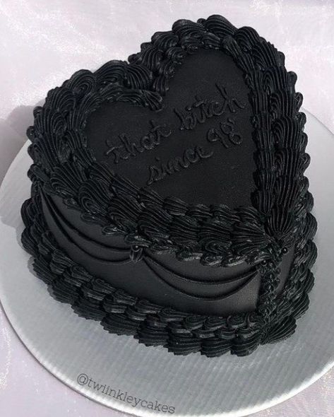 Gothic Birthday Cakes, Goth Cakes, Gothic Cake, Heart Birthday Cake, Heart Shaped Cake, Vintage Birthday Cakes, Heart Cakes, Custom Birthday Cakes, Funny Birthday Cakes