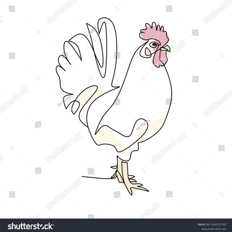 West Tattoo, Line Art Style, Image Vector, Line Art Drawings, Unique Tattoos, Key West, Art Style, Rooster, Tatting