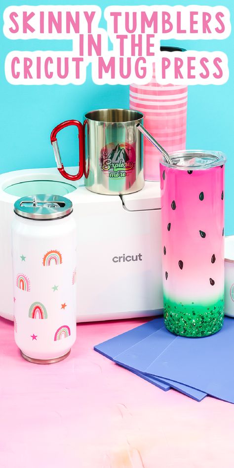 Cricket Joy Projects Craft Ideas, Diy Mug Designs, Cricut Mug Press, Infusible Ink Transfer Sheets, Projets Cricut, Diy Mugs, Sublimation Tumblers, Mug Press, Cricut Projects Beginner