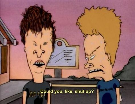 Beavis & Butthead Twirling Hair Reaction Pic, Beavis And Butthead Fanart, Beavis And Butthead Quotes, Beavis Y Butthead, Mike Judge, Beavis And Butthead, 90s Era, 80s Cartoons, Damaged Goods