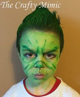 My Little Grinch for Dr. Seuss Day at School; The Crafty Mimic Grinch Dress Up Day At School, Kids Grinch Costume, Grinch Day At School, The Grinch Costume, Daisy Head Mayzie, Christmas Character Costumes, Whoville Costumes, Grinch Costume, Whoville Hair